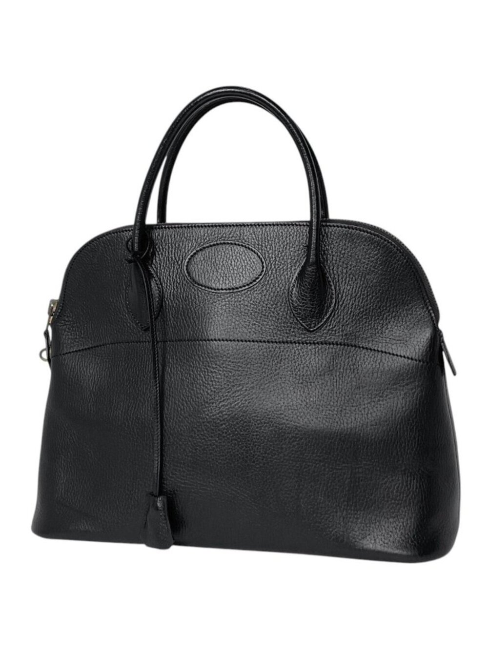 Hermes Bolide 35 Handbag Ardennes Black